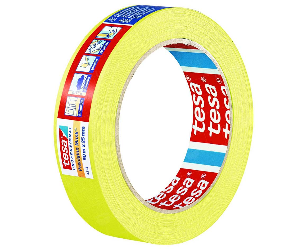 Tesa 4334, 50 м * 30 мм, желтый