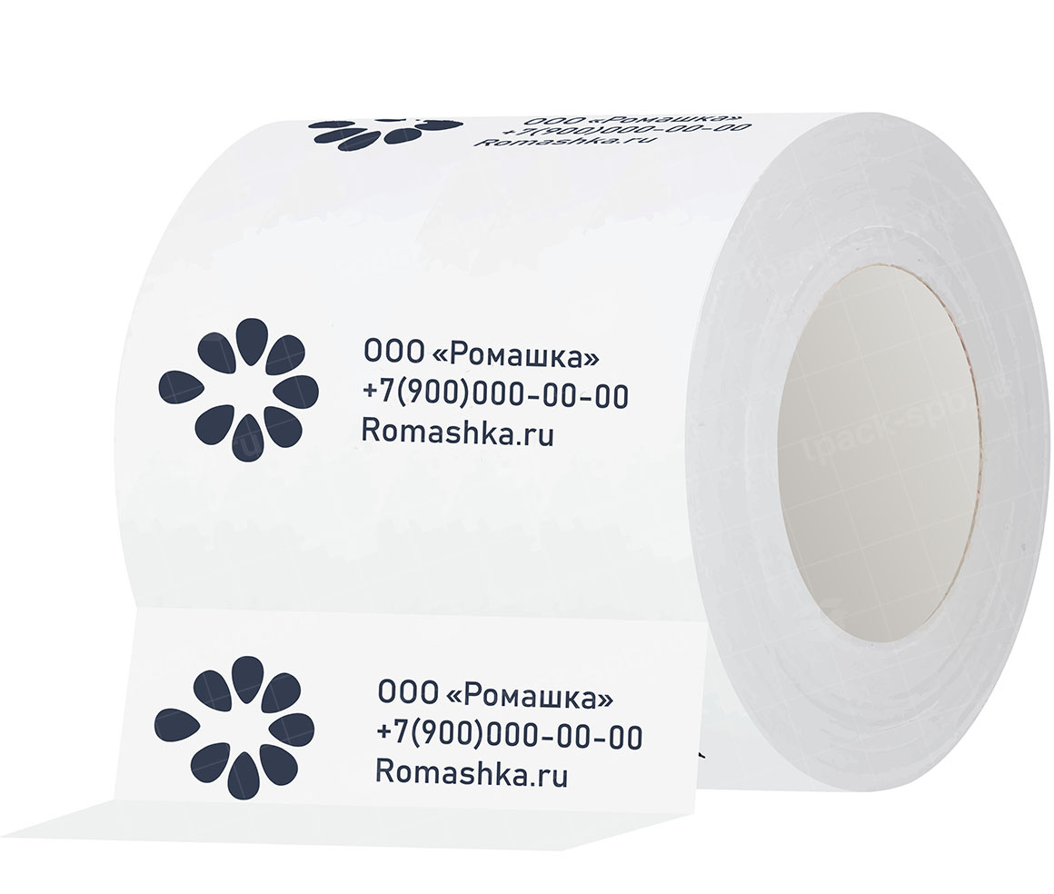 Скотч с логотипом 144мм + 1 цвет, эко