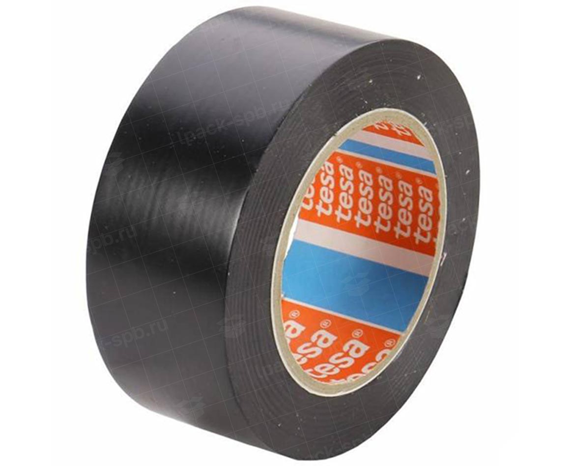 Лента для напольной разметки Tesa 4169-50мм*33м, черный