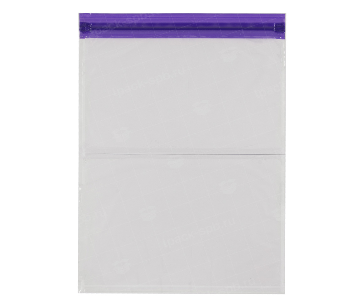 Карман самоклеющийся, ПЭ zip lock 215*292мм 50мкм