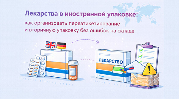 Лекарства в иностранной упаковке: как организовать переэтикетирование и вторичную упаковку без ошибок на складе