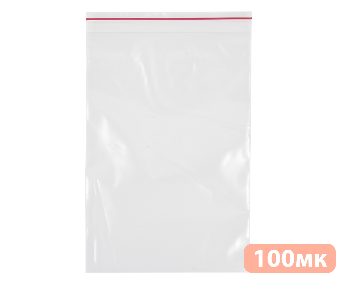 Пакет с замком zip-lock - 35мм*45мм*100мкм