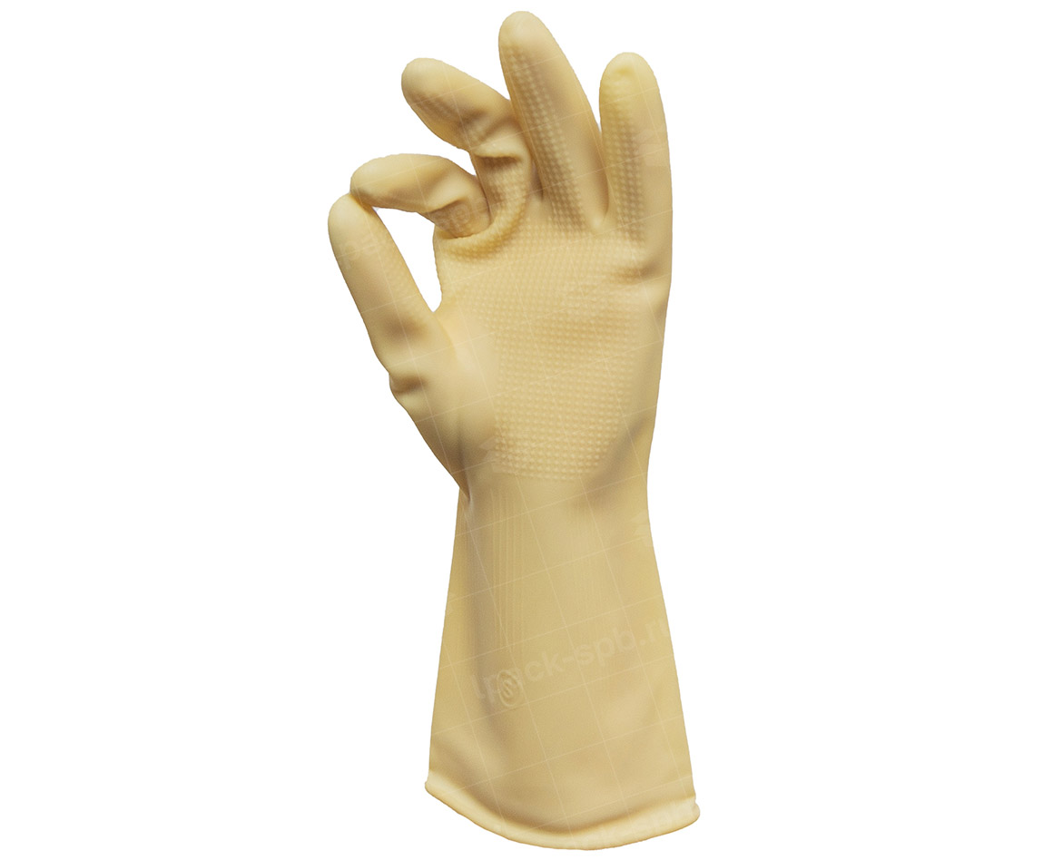 Перчатки латексные СВЕРХПРОЧНЫЕ, M, бежевый