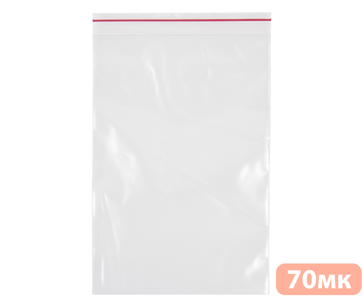 Пакет с замком zip-lock - 35мм*45мм*70мкм